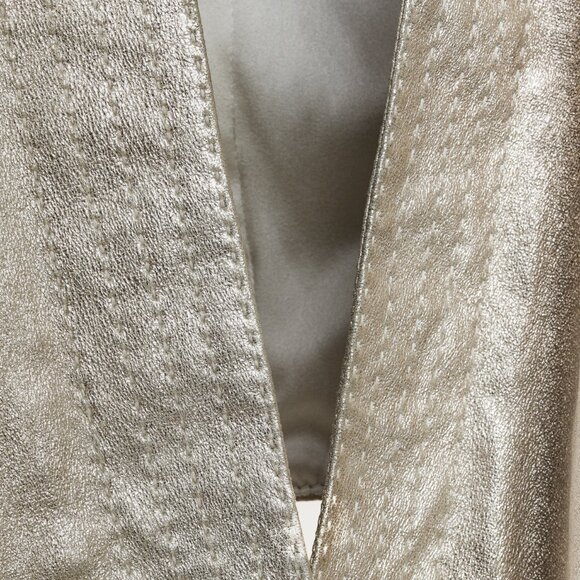 Donna Karan Vintage Golden Lambskin Suede Jacket - Picture 8 of 10